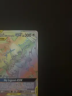 Pokemon TCG Moltres & Zapdos & Articuno GX Secret Full Art Holo 69/68 - Image 5