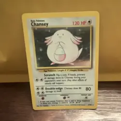 Wizards of the Coast Chansey Base Set 2 3/130 Holo Rare Unlimited 120 HP English - Image 1