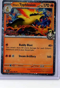 Ethan's Typhlosion [Stamped] - Pokemon Destined Rivals #34 - NM - Image 1