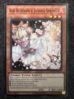 Yugioh Ash Blossom & Joyous Spring SDWD-EN017 Common NM - Image 1