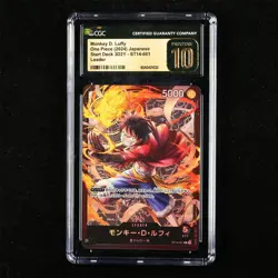 CGC 10 PRISTINE 2024 One Piece JPN Monkey D. Luffy ST14-001 L - Image 1