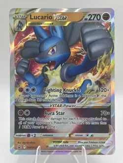 Lucario VSTAR SWSH214 SWSH: Sword & Shield Promo Cards Holo Promo Pokemon TCG NM - Image 1