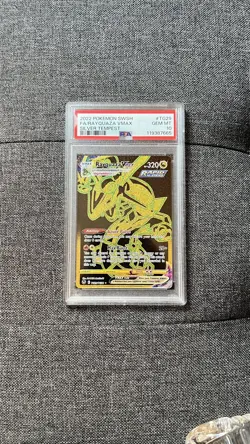 2022 Pokemon Rayquaza VMAX Silver Tempest #TG29/TG30 Full Art PSA 10 - Image 1