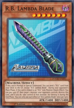 Yugioh! R.B. Lambda Blade DOOM-EN091 Doom of Dimensions PREORDER - Image 1