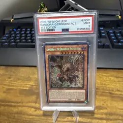 Yugioh Gandora-G the Dragon of Destruction LEDE-EN001 Secret Rare PSA 9 - Image 1