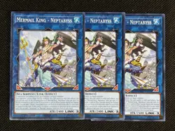3x YuGiOh! - Mermail King - Neptabyss MP25-EN415 Common 1st Edition Near Mint - Image 1