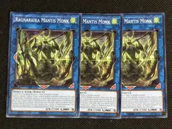 3x YuGiOh! - Ragnaraika Mantis Monk MP25-EN355 Common 1st Edition Near Mint - Image 1