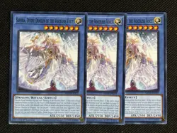 3x YuGiOh! - Saffira, Divine Dragon of the Voiceless Voice MP25-EN352 Common NM - Image 1