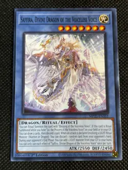 3x YuGiOh! - Saffira, Divine Dragon of the Voiceless Voice MP25-EN352 Common NM - Image 2