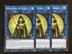 3x YuGiOh! - Sorcerer of Sebek MP25-EN315 Common 1st Edition Near Mint - Image 1