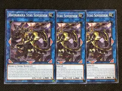 3x YuGiOh! - Ragnaraika Stag Sovereign MP25-EN357 Common 1st Edition Near Mint - Image 1
