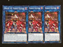 3x YuGiOh! - Maliss Q Hearts Crypter MP25-EN442 Common 1st Edition Near Mint - Image 1