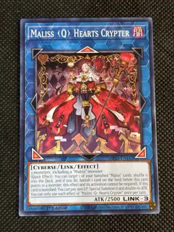 3x YuGiOh! - Maliss Q Hearts Crypter MP25-EN442 Common 1st Edition Near Mint - Image 2