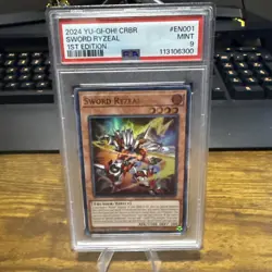 Yugioh! Sword Ryzeal - CRBR-EN001 - Ultra Rare - 1st Edition PSA 9 - Image 1