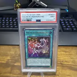 Yugioh! 1x Maliss in Underground CRBR-EN021 Ultra Rare PSA 9 - Image 1