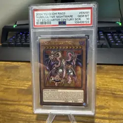 Yugioh Yubel - The Ultimate Nightmare - RA03-EN191 - Quarter Century PSA 10 - Image 1