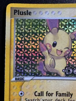 Plusle 44/107 EX Deoxys Pokemon Card Reverse Holo Foil Rare MP - Image 3