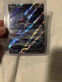 Suicune v GG38/GG70 Crown Zenith Galarian Gallery Illustration Rare Pokemon Card - Image 3