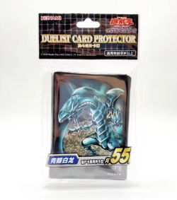 YuGiOh! white dragon blue Character TCG Trading Card Sleeves 55Pcs protector - Image 1