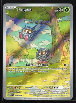 Tangela 178/165 SV: MEW EN-151 Illustration Rare Pokemon Card - Image 1