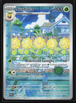 Sunflora 169/167 SV06: Twilight Masquerade Illustration Rare Pokemon Card - Image 1