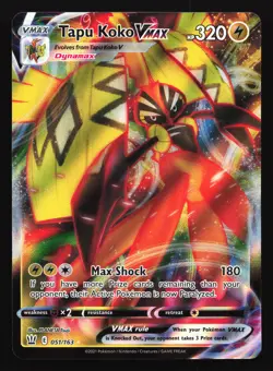 Tapu Koko VMAX 051/163 SWSH05: Battle Styles Ultra Rare Pokemon Card - Image 1