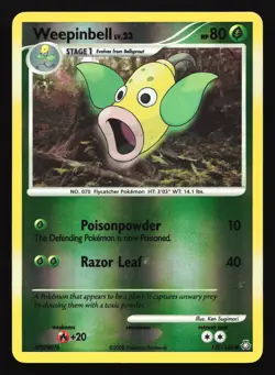 Weepinbell 127/146 Legends Awakened Reverse Holo Pokemon Card - Image 1