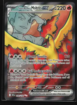 Team Rocket's Moltres ex 208/182 SV10: Destined Rivals Ultra Rare Pokemon Card - Image 1