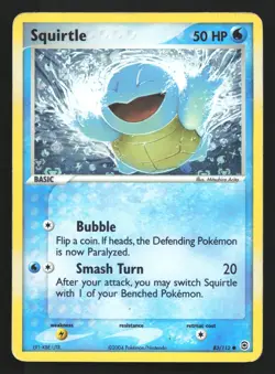 Squirtle 83/112 FireRed & LeafGreen Common Reverse Holo Pokemon Card - Image 1