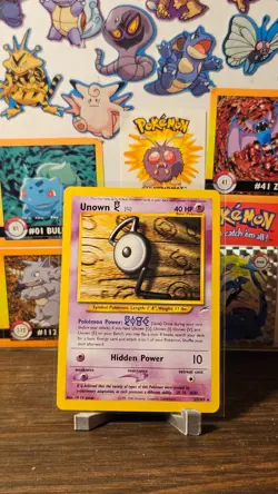 Unown G 27/105 - Neo Destiny - Pokemon Card - Moderately Played - Image 1