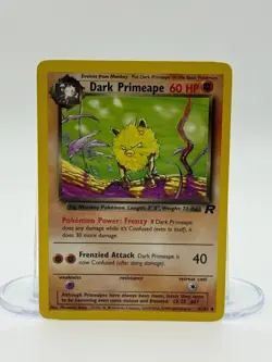 Dark Primeape 43/82 Team Rocket 2000 WOTC Pokemon Card LP - Image 1