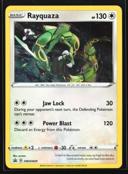 Rayquaza SWSH029 Sword & Shield Black Star Promo Pokemon Card - Image 1