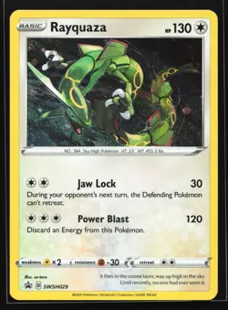 Rayquaza SWSH029 Sword & Shield Black Star Promo Pokemon Card - Image 1