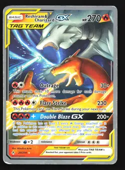 Reshiram & Charizard GX 20/214 World Championship 2019 Ultra Rare Pokemon Card - Image 1
