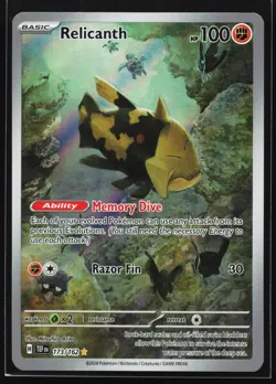 Relicanth 173/162 SV05: Temporal Forces Illustration Rare Pokemon Card - Image 1
