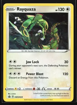 Rayquaza SWSH029 Sword & Shield Black Star Promo Pokemon Card - Image 1