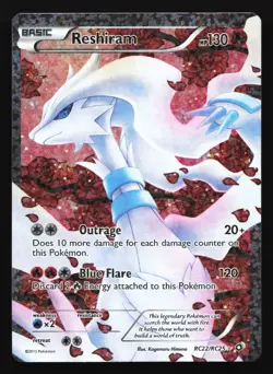 Reshiram RC22 Legendary Treasures Radiant Collection Ultra Rare Pokemon Card - Image 1
