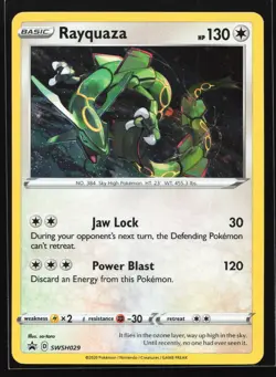 Rayquaza SWSH029 Sword & Shield Black Star Promo Pokemon Card - Image 1