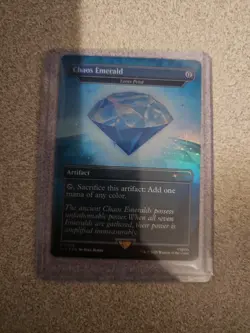 Chaos Emerald (7036) Blue Foil - Lotus Petal - Sonic Secret Lair - Magic MTG - Image 1