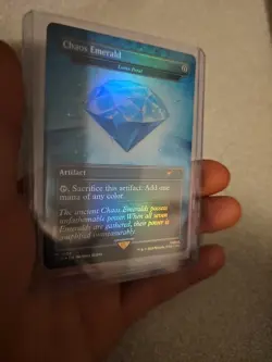 Chaos Emerald (7036) Blue Foil - Lotus Petal - Sonic Secret Lair - Magic MTG - Image 2