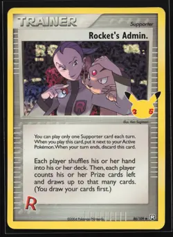Rocket's Admin. 86/109 Celebrations: Classic Collection Pokemon Card - Image 1