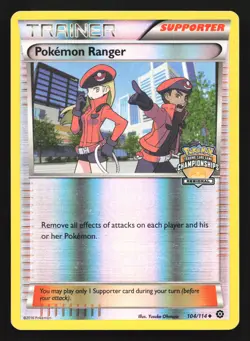 Pokemon Ranger 104/114 League & Championship Promo Reverse Holo Pokemon Card - Image 1