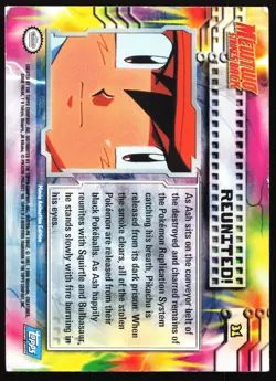 Reunited! 31 Mewtwo Strikes Back Topps Blue Logo Holo Foil Pokemon Card - Image 2