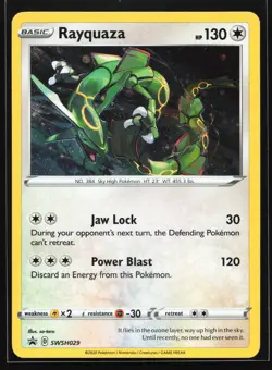 Rayquaza SWSH029 Sword & Shield Black Star Promo Pokemon Card - Image 1