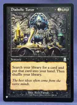 Diabolic Tutor - MTG - The List - NM Excellent - Image 1