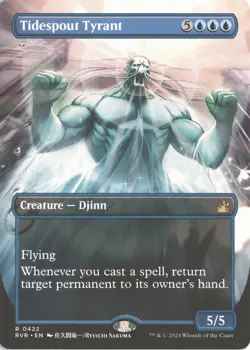 MTG Tidespout Tyrant Non-Foil Anime Borderless (422) Rare Ravnica Remastered NM - Image 1