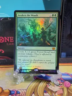 MTG Magic The Gathering Awaken the Woods The Brothers' War Foil 170 NM - Image 1