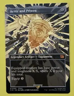 Magic ~ Aettir and Priwen #0350 ~ Borderless Art ~ MTG Final Fantasy - Image 1