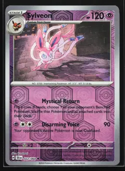Sylveon 022/064 SV: Shrouded Fable Uncommon Reverse Holo Pokemon Card - Image 1