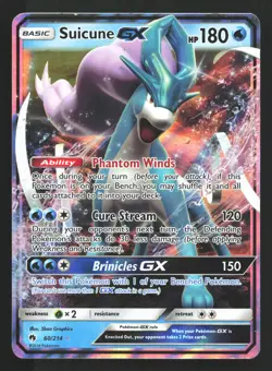 Suicune GX 60/214 SM - Lost Thunder Ultra Rare Pokemon Card - Image 1